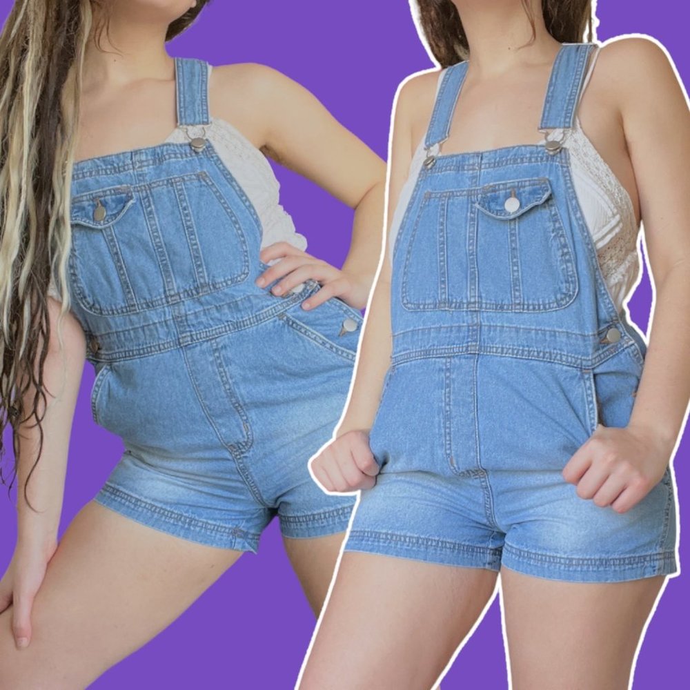 DENIM SHORT OVERALLS